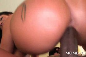 Crazy hoe cunt smashed by fat black dick