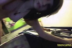 Hot Goth fucks with boyfriend on camera