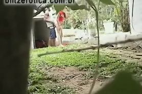 Fucking in the backyard - video 1