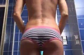 Girlfriend soaping up her body in shower - video 1