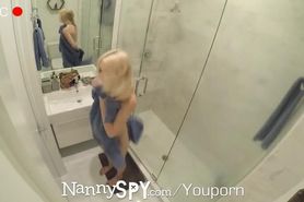 NannySpy Sneaky nanny Anastasia Knight new years eve fuck by HUGE cock