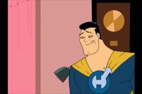 TEEN BLOWJOB SUPERMAN - Princess Clara licks SUPERMAN penis, DRAWN TOGETHER oralsex cartoon fellatio