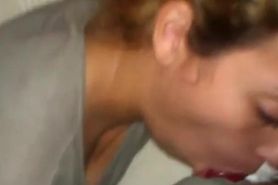Ex-wife sucking my dick...i came so rough in her mouth
