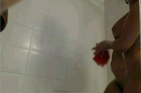 Big Booty Girl In The Shower