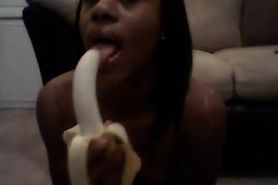 Cute Chick Gets It On And Teases With A Banana