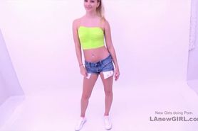 Stunning blonde model gets fucked at modeling audition.mp4