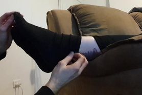 Work Socks Worn For 3 Days For My Lucky Foot Slave