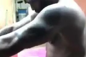 Indian muscle hunk fucks guy outdoor