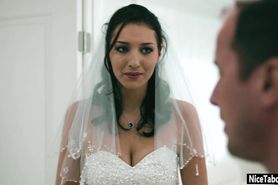 Beautiful bride fucked so hard by perverted big cock stepbrother