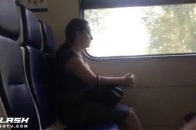 Cock Flash On Train