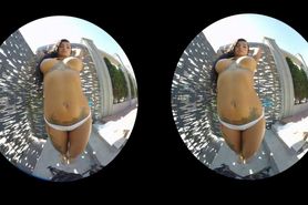 Compilation of sexy solo european girls teasing in VR video