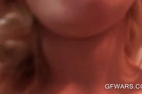 Blonde GF eats and stuffs her pussy with long and hard cock
