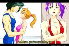 Sexy Anime gymnast seducing her coach