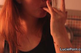 Amateur lesbian teenies get their wet pussies licked and drilled