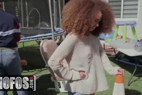 MOFOS - Cute ebony teen Cecilia Lion loves sneaky sex