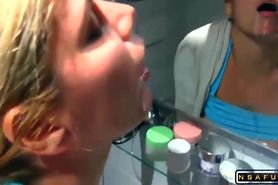Big butt busty blonde German slut fucked and facialized