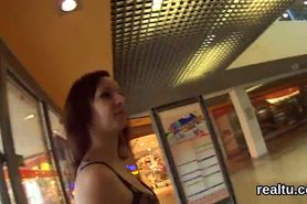 Enchanting czech girl gets teased in the hypermarket and nailed in pov