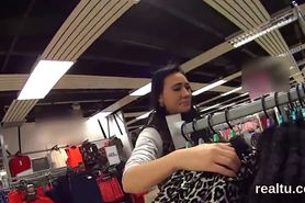 Perfect czech teen is teased in the mall and reamed in pov