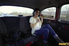 Fake Taxi in Spain with hot brunette Scarlet Rebel and a big dick