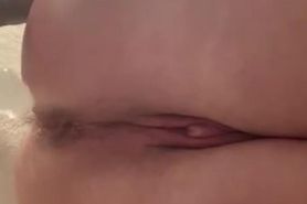 Sexy milf talks dirty while taking dildo in ass and pussy