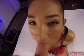 Ponytailed Ladyboy Nutty Blowjob And Anal Action