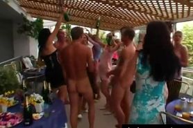 Sinfully party slags gets fucked rough
