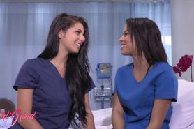 GirlGrind - Lesbian Nurses Gina Valentina Maya Bijou sissor and eat pussy