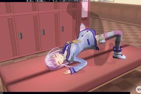 3D HENTAI Nepgir fucking in the locker room (Choujigen Game Neptune The Animation)