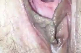 it is me, my gape pussy and my cervix is seen
