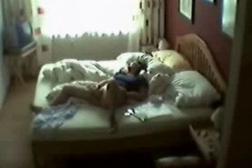 Hidden cam in bed room of my mum caught her masturbating - video 1