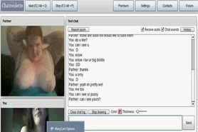 fatty BBW redhead play with fake girl on chatroulette