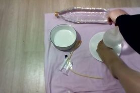 1 liter in a condom or bladder (Experiment)