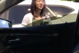 car dickflash asian girl