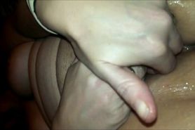 Chubby MILF fingering her pussy