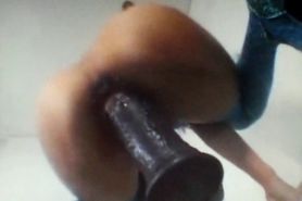 Asian Mastubating with dildo and orgasm quivering