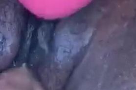 gf fingers me while toy sucks my clit until I nut