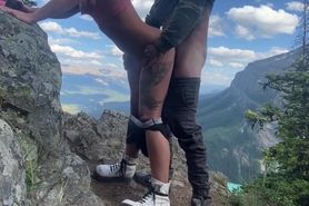 Wild Outdoors Nature Screw - Creampie Pussy Close Up While Hiking In Mountains