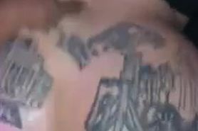 fat tatted white ass gets anal