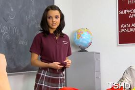 Deep in schoolgirls pussy - video 16