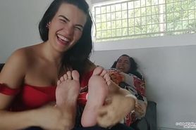 GTK: Naz Gets A Crazy Bare Foot Tickle Revenge on Mrs Aura!