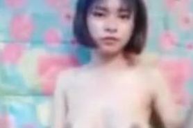Kim Soing Khmer girl masterbate and nude selfie to her ex