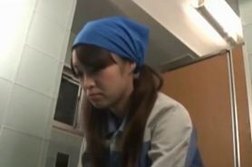 Asian toilet attendant enters the wrong part4
