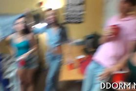 Mouthwatering dorm party - video 10