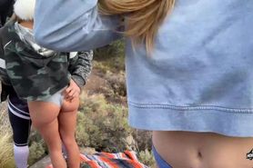 Two Hot Couples Screw On Hike - Horny Hiking Ft. Sparksgowild Public Sex Pov