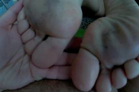 My Sister-in-law Chloe Shows me her Dirty Soles. then Sensational Reverse Footjob. Promo Video