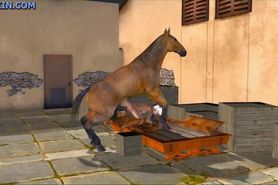 3D Animation - Ciri with Horse