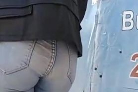 Ass In Jeans Walking