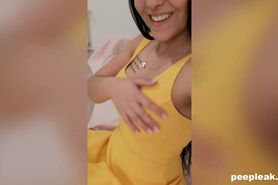 Amateur with perfect tits having fun