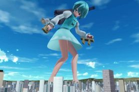 [Giantess MMD] Kogasa Attacking (by gonzres)