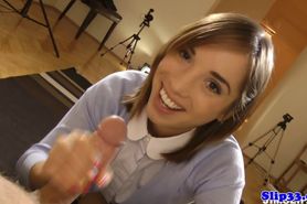 Petite euro teen doggystyled by oldman POV